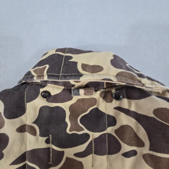 Vtg Sports Afield Insultated Camo Men's Hooded Full Zip Hunting Jacket Medium - Picture 9 of 15